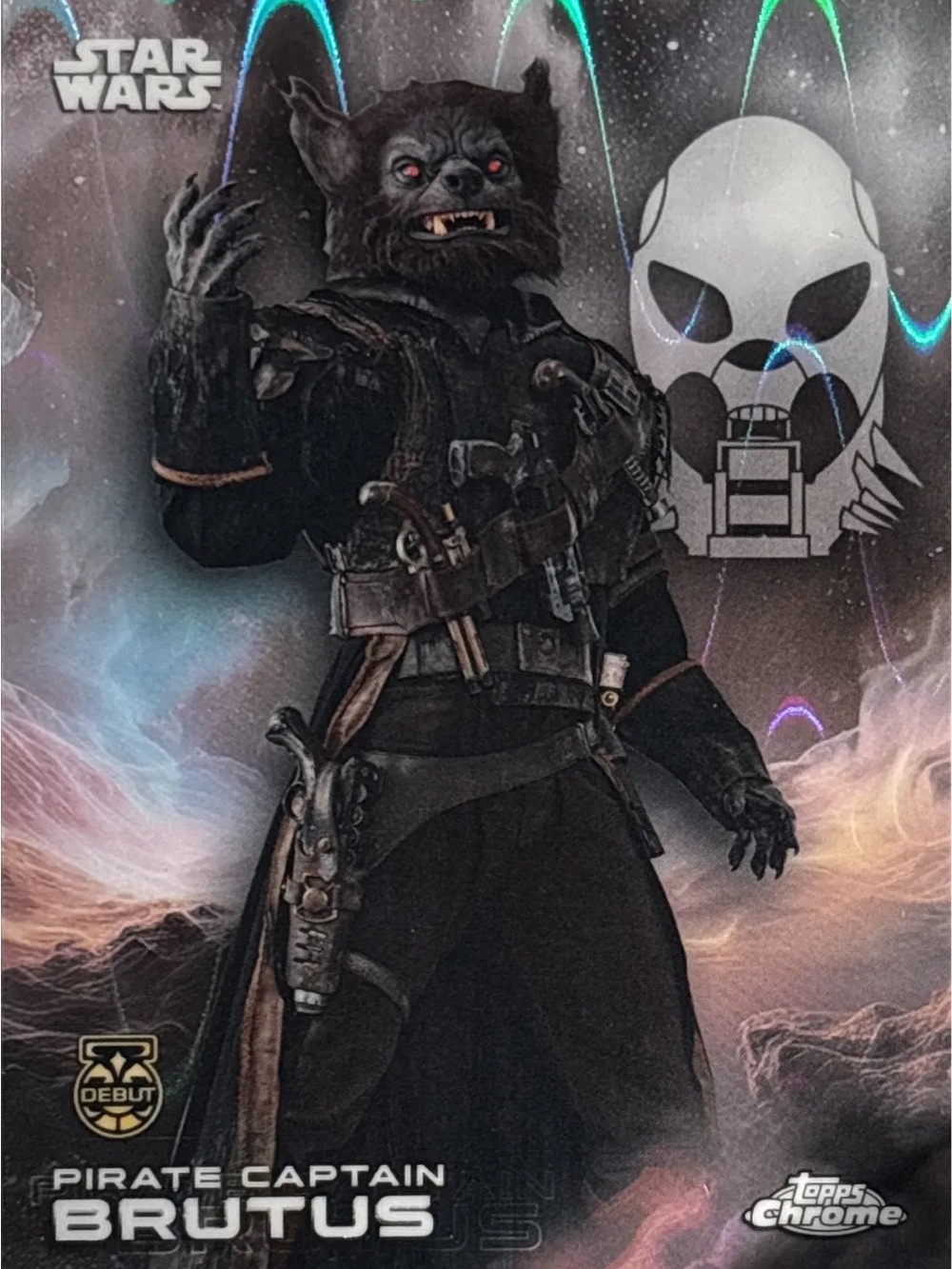 Topps Chrome Pirate Captain Brutus Card - Refractor - Picture 1 of 2